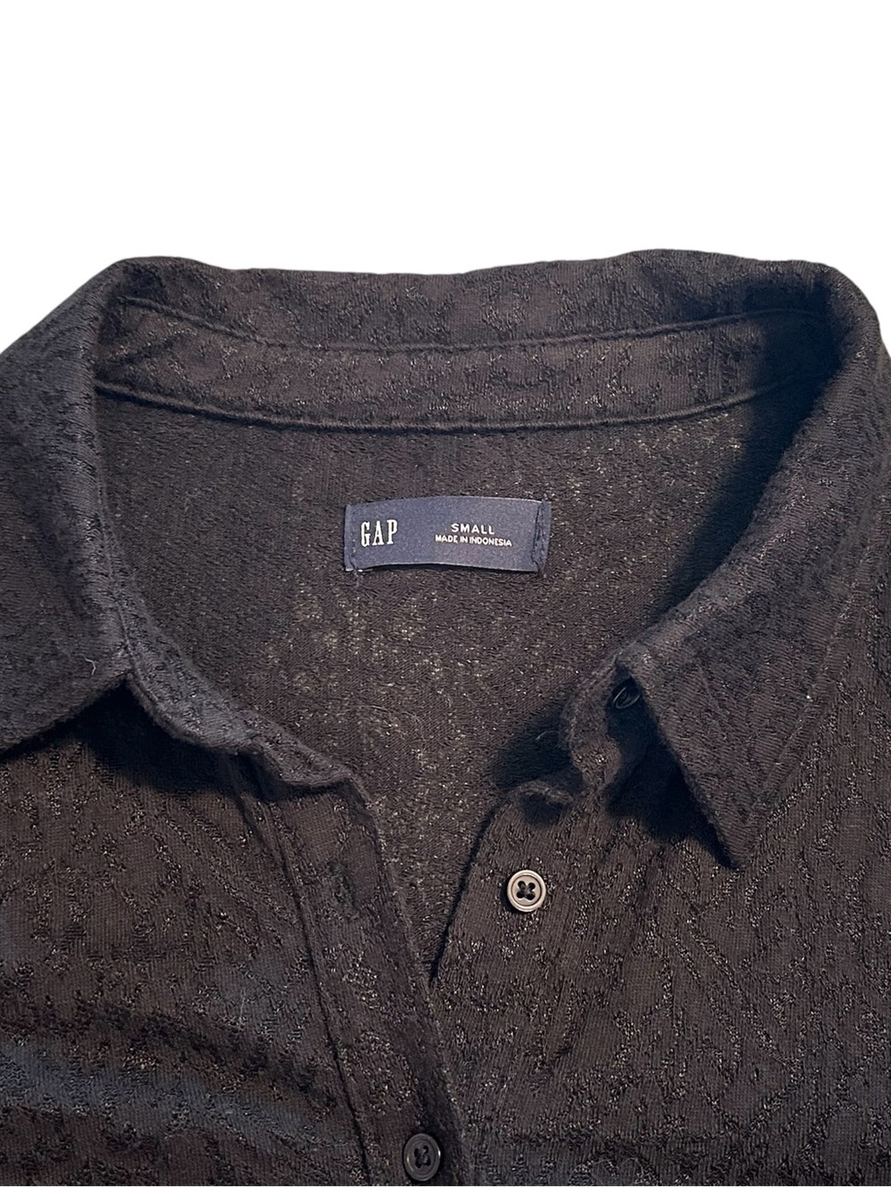 GAP Floral Jacquard Button-down Shirt - Picture 3 of 4